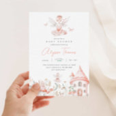 Babydusche und Wildblumen Begrüßungszeichen Poster