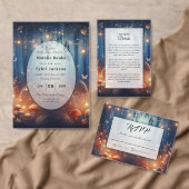 Lichter in einem Moonlit Forest Probe Dinner Einladung (Personalisiere diese Kollektion eines unabhängigen Creators.)