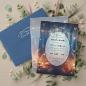 Fairy Lights und Moonlit Forest Magic Wedding Einladung (Personalisieren Sie die Kollektion dieses unabhängigen Creators. Test)