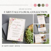 Märchenhafte Florale Pink & Grün Garten Save The D Date