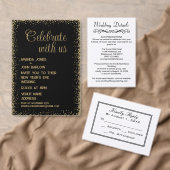 Skript Mr und Mrs Monogramm Hochzeit Schwarz (Personalisiere diese Kollektion eines unabhängigen Creators.)