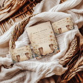 Fall Country Floral Bridal Shower Einladung