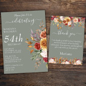 Herbst Blätter Herbsttage Grüne Überraschung Gebur Einladung