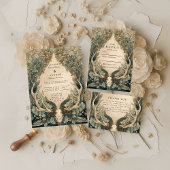 Fall Harvest Woodland Wedding Einladung