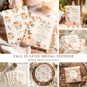 Fall in Liebe Pumpkin Brautparty Papierplatte Pappteller