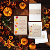 Herbstlaubs Hochzeit Geschenkschachtel