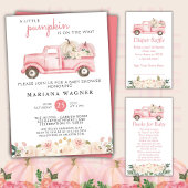 Pink Little Pumpkin Baby Dusche Mama zu sein Button