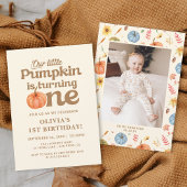Fall Wasserfarbe Pumpkin 1. Geburtstag Serviette