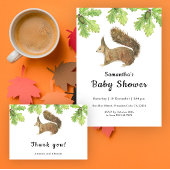 Eichhörnchen - Babydusche Pappteller