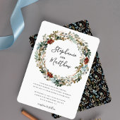 Moderne Botanische Wasserfarbenfrohe Hochzeit Tischnummer