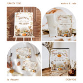 Fall Woodland Little Pumpkin Baby Dusche Geschenkanhänger
