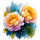Extravagante Aquarellblume Dankeskarte