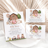 Farm Animals, Cute Animals, Baby Shower Welcome Poster