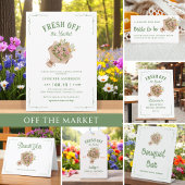 Fresh Off The Market Garden Brautparty Einladung