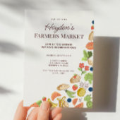 Moderne Party Einladung auf dem Bauernmarkt