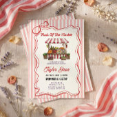 Rote Frisch-auf-dem-Markt-Brautparty Pappteller