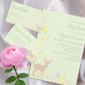 Rehkitz-Blumen-Mädchen-Baby-Party Serviette