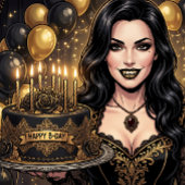 Gothic-Vampir-Geburtstagsfeier Dark Fantasy Geschenktütchen