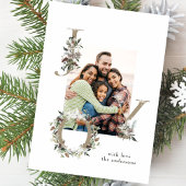 Weihnachtsgeschenk Tag Feierliche Blumenfreuden Geschenkanhänger