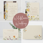 Wildblume Hochzeit Dankeskarte