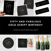 Fünfzig und Fantastisch Skript Foto 50. Geburtstag Banner