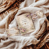 Fig Garden Floral 1st Birthday Dankeskarte