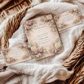 Fig Garden Romance Bridal Shower Dankeskarte