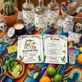 Final Fiesta Mexicana Bachelorette Party Runder Pappuntersetzer
