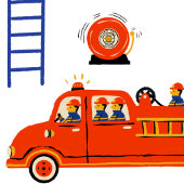 Feuerwehrleute Pappteller