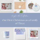 Happy Holidays Festive Baby Foto Feiertagskarte