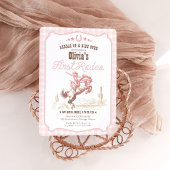 First Rodeo 1st Birthday Pink Western Geschenkanhänger