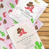 Erstes Rodeo Mädchen 1. Geburtstag Pappteller