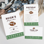 Fußball 1. Geburtstagskarte + Geschenkszeichen Poster