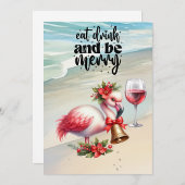 Weihnachten im Juli mit SANTA CLAUS Flamingo Serviette