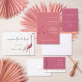 Elegante Flamingos, Gold und Rosa Geschenkpapier Set (Personalisiere diese Kollektion eines unabhängigen Creators.)