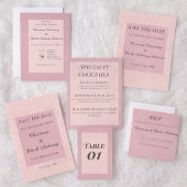 Fleur de Satin Hochzeitstag Einladung