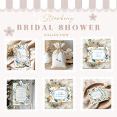 Floral Berry Chic Brautparty Begleitkarte