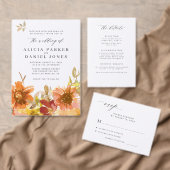 Modern elegant minimalist white wedding RSVP karte (Personalisiere diese Kollektion eines unabhängigen Creators.)