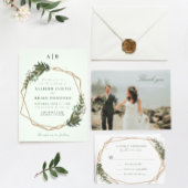 Blumengeometrische Einladung