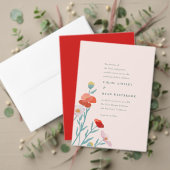 Floral Harmony Einladung Bauchband Einladungsbanderole (Personalisieren Sie die Kollektion dieses unabhängigen Creators. Test)