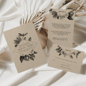 Floral Kraft Gastgeschenk Hochzeit Vielen Dank Geschenkanhänger