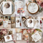 Tischnummer Aquarellblume