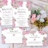 Blumenbrunch und Bläschen für Rose Einladung