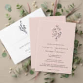 Terracotta Blume Bouquet Boho Einladung (Personalisieren Sie die Kollektion dieses unabhängigen Creators. Test)