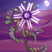 Blume in der Wüste Geburtstagskarte