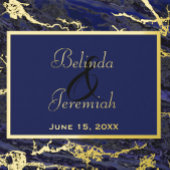 Rose Gold & Navy 5" x 7" Foil Wedding Einladungen