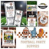 Personalisierte Niedliche Retro Fußball Geburtstag Pappteller