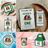 Fußball Erstes Jahr unter dem 1. Geburtstag Einladung