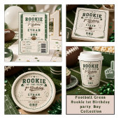 Fußball Green Rookie 1. Geburtstagsfeier Button