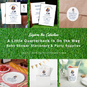 Quarterback Football Teddy Bear Baby Dusche Pappbecher